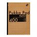 Pukka Pad Kraft A4 400 Page Refill Pads (Pack 5) 9568-KRA 13997PK