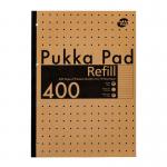 Pukka Kraft A4 400 Page Refill Pads (Pack 5) 9568-KRA 13997PK
