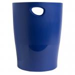 Exacompta Bee Blue 15 Litre Waste Bin 263 x 263 x 335mm Navy Blue (Each) - 45303D 14034EX