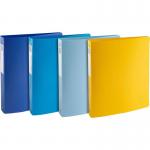 Exacompta Bee Blue Ring Binder 4 O-Ring 30mm Assorted Colours (Pack 4) - 51140E 14083EX