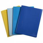 Exacompta Bee Blue Display Book 20 Pockets A4 Assorted Colours (Pack 4) - 88110E 14111EX