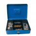 ValueX Metal Cash Box 250mm (10 Inch) Key Lock Blue - CBBL10 14144CA