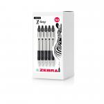 Zebra Z-Grip Retractable Ballpoint Pen 1.0mm Tip Black (Pack 50) - 02757 14146ZB