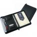 Collins A4 Conference Ring Binder with Calculator Zipped Leather Look Black 5090 - 815266 14151CS