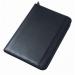 Collins A4 Conference Ring Binder Zipped with 25mm Gusset Leather Look Black 7017 - 815267 14158CS