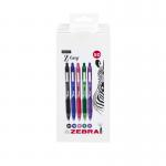 Zebra Z-Grip Smooth Ballpoint Pen 1.0mm Tip Assorted (Pack 50) - 02760 14167ZB