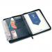 Collins A4 Conference Portfolio with Zip Leather Look Black 7018 - 815265 14172CS