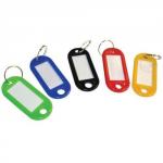 ValueX Key Tags Plastic Assorted Colours (Pack 100) 14242CA