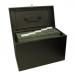 ValueX Cathedral Metal Suspension File Box Foolscap Black - HOBK 14270CA