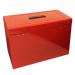 ValueX Cathedral Metal Suspension File Box Foolscap Red - HORD 14284CA