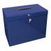 ValueX Cathedral Metal Suspension File Box A4 Blue - A4BL 14312CA