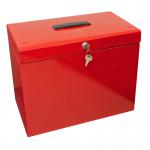 ValueX Cathedral Metal Suspension File Box A4 Red - FPA4RD 14319CA