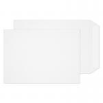The photo shows a pack of 500 white pocket envelopes, each with a peel and seal closure. The envelopes are C5 size, measuring 229x162mm, and are made of 100gsm paper. The design is plain and perfect for everyday use.