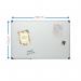 Cathedral Magnetic Whiteboard Aluminium Frame 600x900mm - WALWB60 14466CA