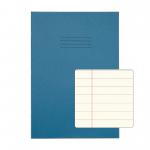 Rhino A4 Special Exercise Book 48 Page Ruled Wide 12mm Feint Lines And Margin F12M Light Blue with Tinted Cream Paper (Pack 10) - EX681111CV-2 14524VC