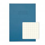 Rhino A4 Special Exercise Book 48 Page 12mm Squares S10 Light Blue with Tinted Cream Paper (Pack 10) - EX681339CV-6 14545VC