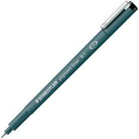 Staedtler Pigment Liner Pen 0.1mm Line Black (Pack 10) - 30801-9 14554SR
