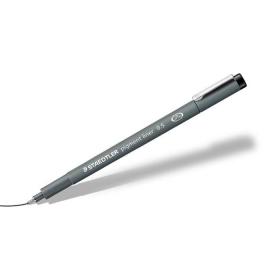 Staedtler Pigment Liner Pen 0.5mm Line Black (Pack 10) - 30805-9 14568SR