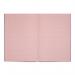 Rhino A4 Special Exercise Book 48 Page Ruled F8M Light Blue with Tinted Pink Paper (Pack 10) - EX68197PP-6 14629VC