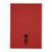 Rhino 13 x 9 A4+ Oversized Exercise Book 40 Page Feint Ruled 12mm Red (Pack 100) - VDU024-210-2 14664VC