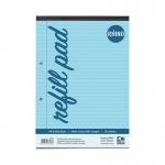 Rhino A4 Special Refill Pad 50 Leaf Feint Ruled 8mm With Margin Blue Tinted Paper (Pack 6) - HABFM-0 14755VC