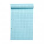 Rhino A4 Special Refill Pad 50 Leaf 7mm Squared Blue Tinted Paper (Pack of 6) - HABQ-8 14762VC