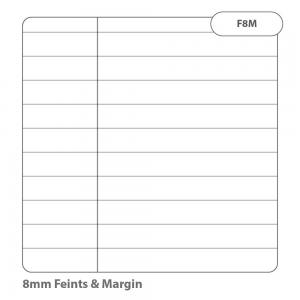 Rhino A4 Refill Pad 160 Page Feint Ruled 8mm With Margin Pack 6 -