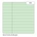 Rhino A4 Special Refill Pad 50 Leaf Feint Ruled 8mm With Margin Green Tinted Paper (Pack 6) - HAGFM-0 14797VC