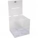 Exacompta Suggestion Box with Lockable Lid 25cm Transparent (Pack 1) - 89158D 14900EX