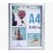 Exacompta Wall Snap Frame Poster Holder Aluminium A4 Crystal (Pack 1) - 8494358D 14921EX