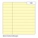 Rhino A4 Perforated Legal Pad 100 Page Feint Ruled 8mm With Margin (Pack 10) - RPY4FM-0 14937VC