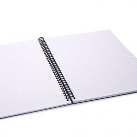 Rhino A4 Twinwire Hardback Notebook 160 Page Feint Ruled 8mm (Pack 5) - RTWA4B-2 14944VC