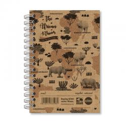 Rhino A6 Recycled Twinwire Notebook 200 page Feint Ruled 7mm (Pack 6) - SRSE3-6 15035VC