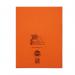 Rhino 9 x 7 A5+ Exercise Book 48 Page Feint Ruled 8mm With Plain Reverse Orange (Pack 100) - VAG011-6 15112VC