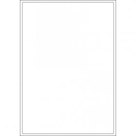 ValueX Multipurpose Label 199.6x289.1mm 1 Per A4 Sheet White (Pack 100 Labels) - 15124SM 15124SM