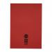 Rhino 13 x 9 A4+ Oversized Exercise Book 40 Page Ruled 8mm Red (Pack 100) - VDU024-110-0 15231VC