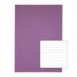 Rhino 13 x 9 A4+ Oversized Exercise Book 40 Page Ruled 8mm Purple (Pack 100) - VDU024-130-4 15245VC