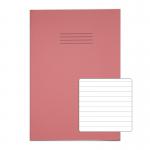 Rhino 13 x 9 A4+ Oversized Exercise Book 40 Page Ruled 8mm Pink (Pack 100) - VDU024-150-8 15252VC