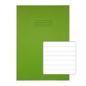 Rhino 13 x 9 A4+ Oversized Exercise Book 40 Page Ruled 12mm Light Green (Pack 100) - VDU024-220-4 15266VC