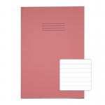 Rhino 13 x 9 A4+ Oversized Exercise Book 40 Page Ruled 12mm Pink (Pack 100) - VDU024-250-0 15273VC