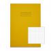 Rhino 13 x 9 A4+ Oversized Exercise Book 40 Page 7mm Squared Yellow (Pack 100) - VDU024-300-2 15287VC