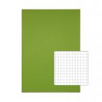 Rhino 13 x 9 A4+ Oversized Exercise Book 40 Page 7mm Squared Light Green (Pack 100) - VDU024-320-6 15301VC