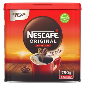 Nescafe Original Instant Coffee 750g Pack 6 - 12315566x6 15387NT