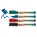 edding 31 EcoLine Flipchart Marker Bullet Tip 1.5-3mm Line Black Blue Red Green (Pack 4) - 4-31-4 15455ED
