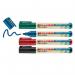 edding 31 EcoLine Flipchart Marker Bullet Tip 1.5-3mm Line Black Blue Red Green (Pack 4) - 4-31-4 15455ED