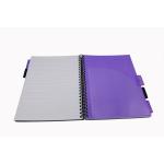 Europa Splash A4 Project Book Wirebound 200 Micro Perforated Pages 80gsm FSC Ruled Paper Punched 4 Holes Purple (Pack 3) - EU1506Z 15686EX