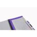 Europa Splash A4 Project Book Wirebound 200 Micro Perforated Pages 80gsm FSC Ruled Paper Punched 4 Holes Purple (Pack 3) - EU1506Z 15686EX