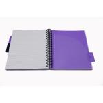 Europa Splash A5 Project Book Wirebound 200 Micro Perforated Pages 80gsm FSC Ruled Paper Punched 4 Holes Purple (Pack 3) - EU1508Z 15700EX