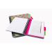 Europa Splash A5 Project Book Wirebound 200 Micro Perforated Pages 80gsm FSC Ruled Paper Punched 4 Holes Pink (Pack 3) - EU1509Z 15707EX