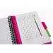 Europa Splash A5 Project Book Wirebound 200 Micro Perforated Pages 80gsm FSC Ruled Paper Punched 4 Holes Pink (Pack 3) - EU1509Z 15707EX